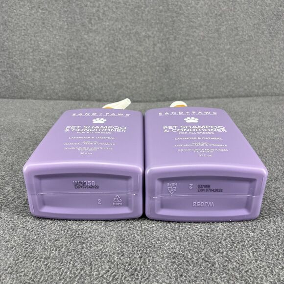 2x‎ Sand + Paws Lavender Oatmeal Pet Shampoo & Conditioner 32 fl oz - Picture 4 of 8